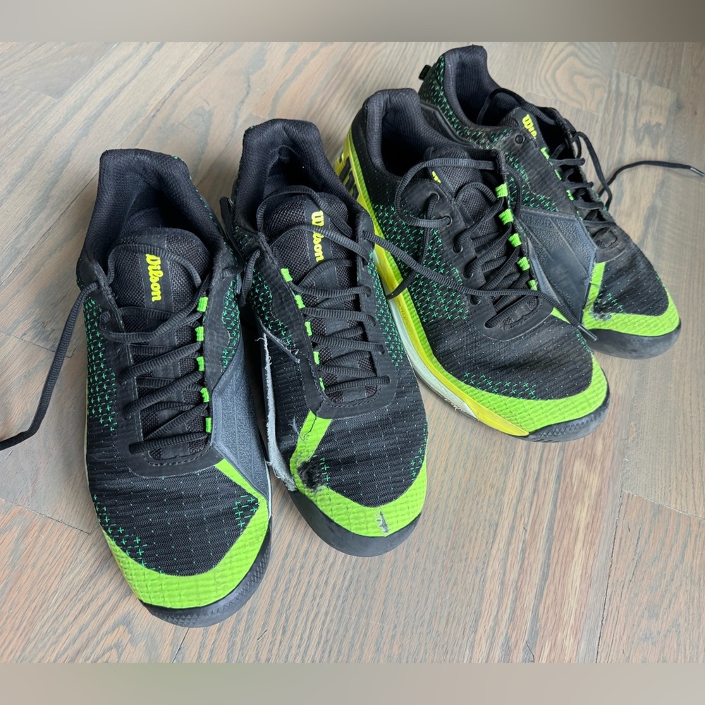 Wilson Rush Pro 2 pairs tennis men’s tennis shoes size 11,5